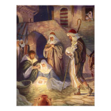 Noël religieux vintage, Magi Wisemen de nativité Bristol Personnalisé