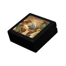 Noël religieux vintage, nativité, bébé Jésus Boîte À Souvenirs