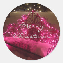 Noël rose autocollants