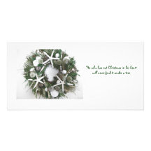 Noël Shell tressent Cartes Avec Photo