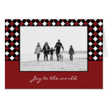 Noël tisse des cartes photos de vacances de Noël cartes