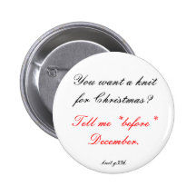 Noël tricote le bouton badge avec épingle