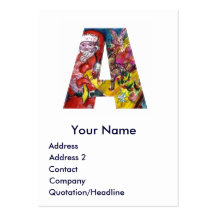 NOËL UNE LETTRE/PÈRE NOËL AVEC LE MONOGRAMME DE CA CARTES DE VISITE PROFESSIONNELLES