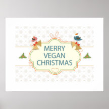 Noël végétalien affiche