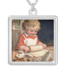 Noël vintage - biscuits de cuisson de fille bijouterie fantaisie