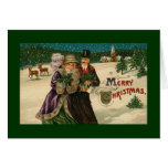 Noël vintage carte de vœux