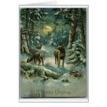 Noël vintage carte de vœux
