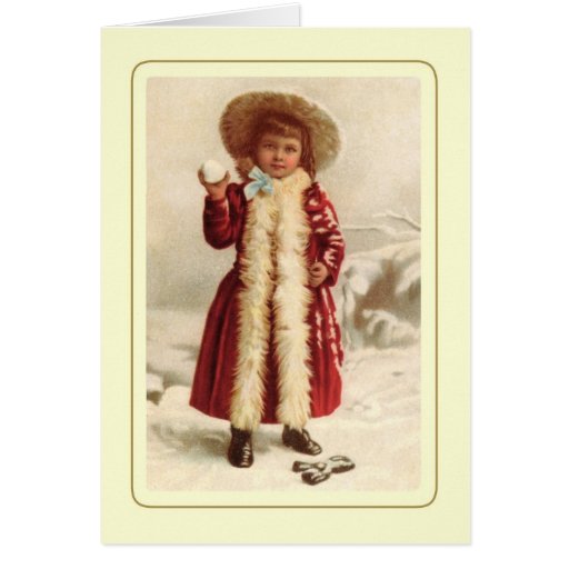Noël vintage carte de vœux