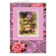 Noël vintage. carte de vœux