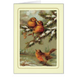 Noël vintage carte de vœux