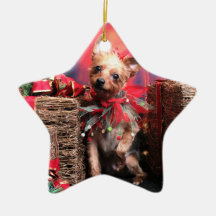 Noël - Yorkie - Lucy Décoration Pour Sapin De Noël