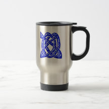 Noeud celtique 6 bleu-foncé tasse à café