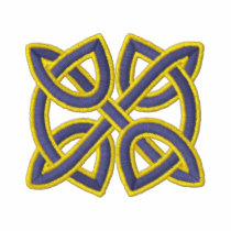 Noeud celtique de cercle polos brodés