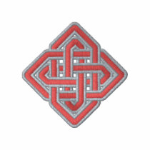Noeud celtique de diamant polos brodés