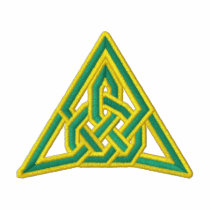 Noeud celtique de triangle polos brodés