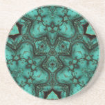 Noeud de celtic de turquoise dessous de verres