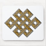 Noeud mystique - argent et or 2 tapis de souris