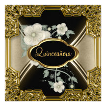 Noir 31 d'or de fête d'anniversaire de Quinceañera Bristols