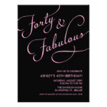 Noir 40 et invitations fabuleuses