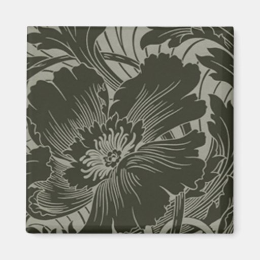 Noir aimant fleur de schéma