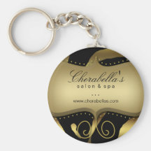Noir animal d'or de cadeau de porte - clé de zèbre porte-clef