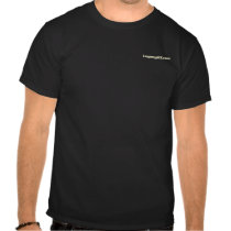 Noir avec l'avant/arrière t-shirts
