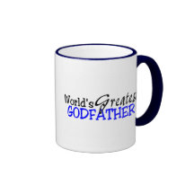 Noir bleu du plus grand parrain des mondes tasse à café