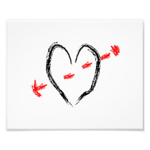 Noir Brushy de coeur avec le contour copy.png de f Photographe