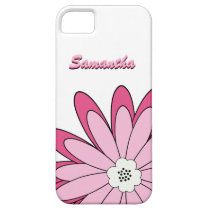Noir chic personnalisé de rose de fleur de Boho coques case-mate