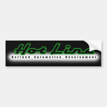 Noir de bumpersticker de ligne directe adhésifs pour voiture