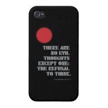 Noir de citation gesticulé par atlas iPhone 4 case