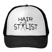 Noir de coiffeur avec des ciseaux casquettes