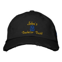 Noir de coup de célibataire casquette de baseball