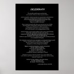 Noir de desiderata posters