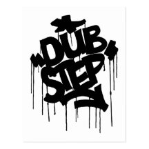 Noir de Dubstep FatCap Cartes Postales