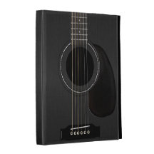Noir de guitare acoustique coques iPad