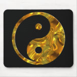 Noir de l'OR | de Yin et de Yang Tapis De Souris
