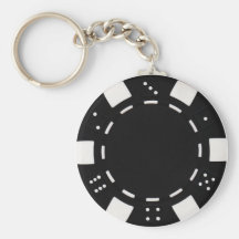 noir de porte - clé de jeton de poker porte-clefs