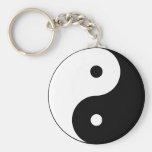 Noir de Taijitu de Chinois de signe de Taoism de Y Porte-clés