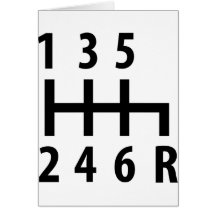 noir de voiture de course de 6 changements de vite carte de vœux
