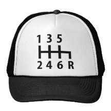 noir de voiture de course de 6 changements de vite casquettes