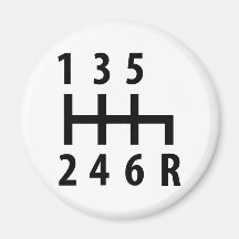 noir de voiture de course de 6 changements de vite magnets pour réfrigérateur