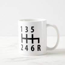 noir de voiture de course de 6 changements de vite mug