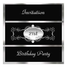 Noir d'invitation et anniversaire d'argent 21ème