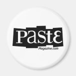 Noir d'URL de logo de bloc de pâte Aimants