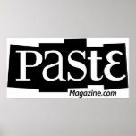 Noir d'URL de logo de bloc de pâte Affiches