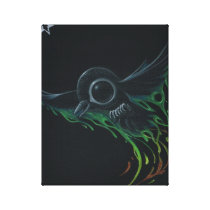 Noir en tant que lancement impressions sur toile