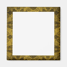 Noir et cadre de tableau d'or magnets pour réfrigérateur