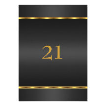 Noir et or de charme d'anniversaire d'invitation