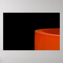 Noir et orange posters